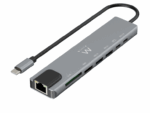 HUB EWENT USB 3.2 GEN1 USB-C DOCK 8-1 HDMI 4K 2XUSB-C 2XUSB-A LAN CARD READER
