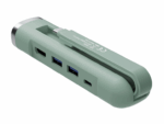HUB EWENT USB-C Y USB-A MULTIPORT DOCK 5-1 HDMI VERDE