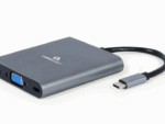 HUB GEMBIRD 6 EN 1 USB C GRIS
