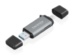 LECTOR TARJETAS AISENS SD MICRO SD MMC RS-MMC MMC MICRO USBA USBC GRIS