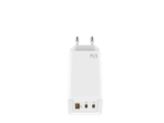LEOTEC CARGADOR 65W GaN CARGA RAPIDA 2 USB TIPO-C PD 1 USB-A BLANCO