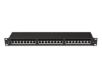 PATCH PANEL 24 PORT 1U 19" CAT.6A FTP BLACK LANBERG