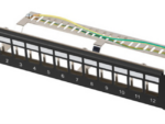 PATCH PANEL LANBERG 12 PUERTOS 1U RACK 10 FTP PARA MODULOS KEYSTONE NEGRO
