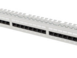 PATCH PANEL LANBERG 24 PUERTOS 1U 19" CAT.6 UTP CON ORGANIZADOR CABLES GRIS