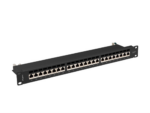 PATCH PANEL LANBERG 24 PUERTOS 1U 19? CAT.7 FTP NEGRO