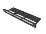 PATCH PANEL LANBERG 24 PUERTOS 1U RACK 19 ORGANIZADOR MODULOS KEYSTONE NEGRO