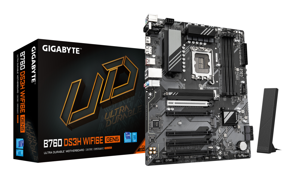 PLACA BASE GIGABYTE B760 DS3H WIF6E GEN5 1700 AX ATX 4XDDR5