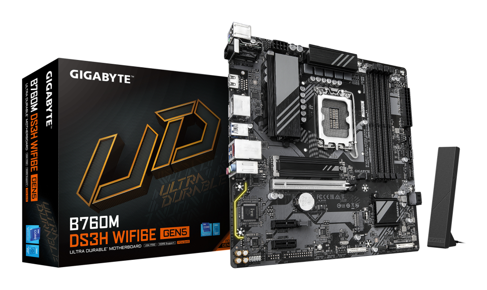 PLACA BASE GIGABYTE B760M DS3H WF6E GEN 5 1700 MATX 4XDDR5