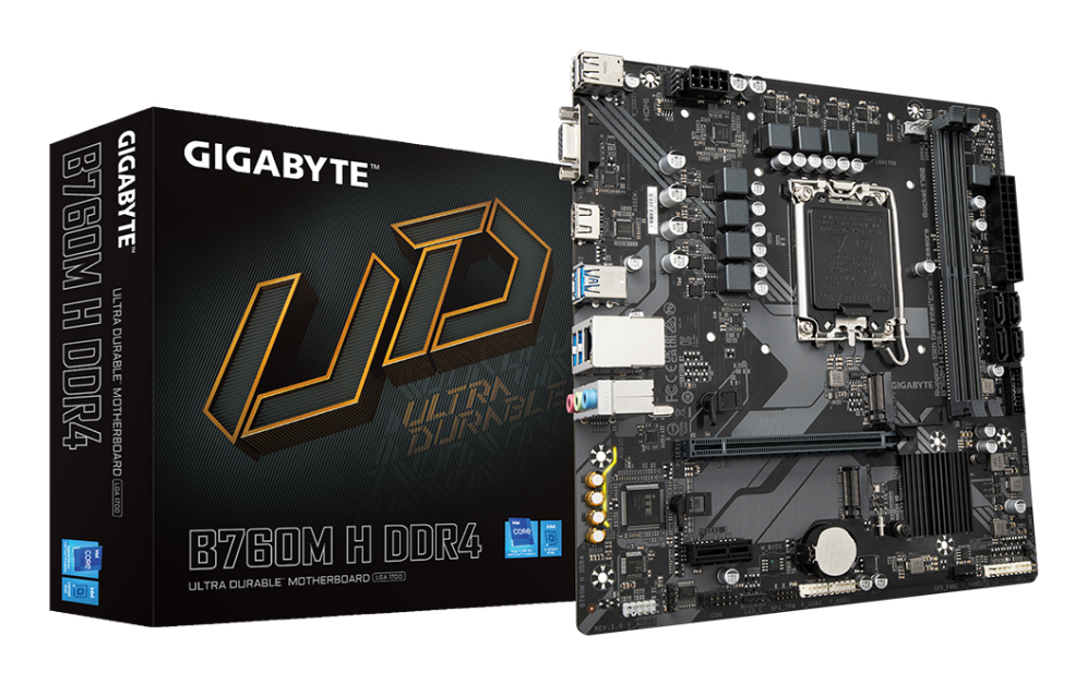 PLACA BASE GIGABYTE B760M H 1700 MATX 2XDDR4