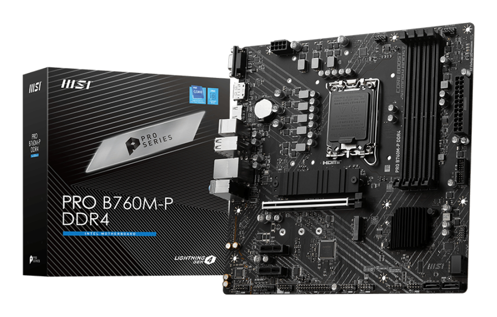 PLACA BASE MSI PRO B760M-P 1700 MATX 4XDDR4