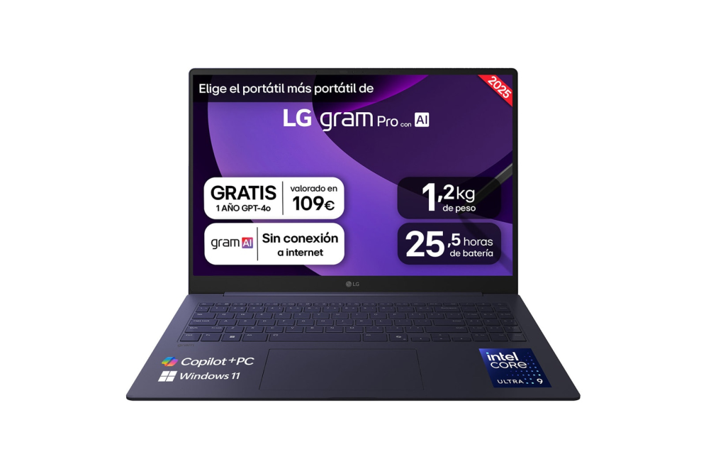 PORTATIL LG GRAM U9-288V 32GB 1TB 16"WQXGA W11H