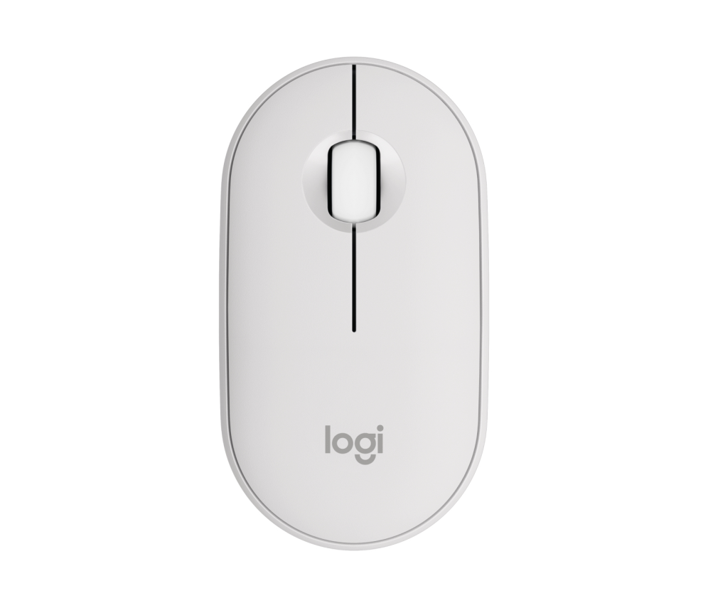 RATON LOGITECH PEBBLE MOUSE M350S BLANCO BLUETOOTH PILAS