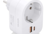 REGLETA PARED AISENS 1 TOMA USB-C 20W PD3.0 USB-A 20W QC3.0 BLANCO