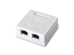 ROSETA DE SUPERFICIE AISENS RJ45 CAT.6 FTP 2 TOMAS BLANCO