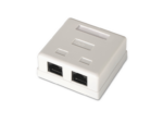 ROSETA DE SUPERFICIE AISENS RJ45 CAT.6 UTP 2 TOMAS BLANCO