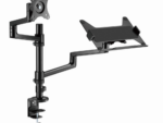 SOPORTE DE MESA GEMBIRD AJUSTABLE BRAZO PARA MONITOR Y BANDEJA PARA PORTATIL