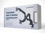 SOPORTE ESCRITORIO AJUST GEMBIRD CON BRAZO PARA 2 PANTALLAS 17-32 HASTA 8 KG
