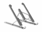 SOPORTE SOBREMESA AISENS AJUSTABLE PARA PORTATIL TABLET PLATA