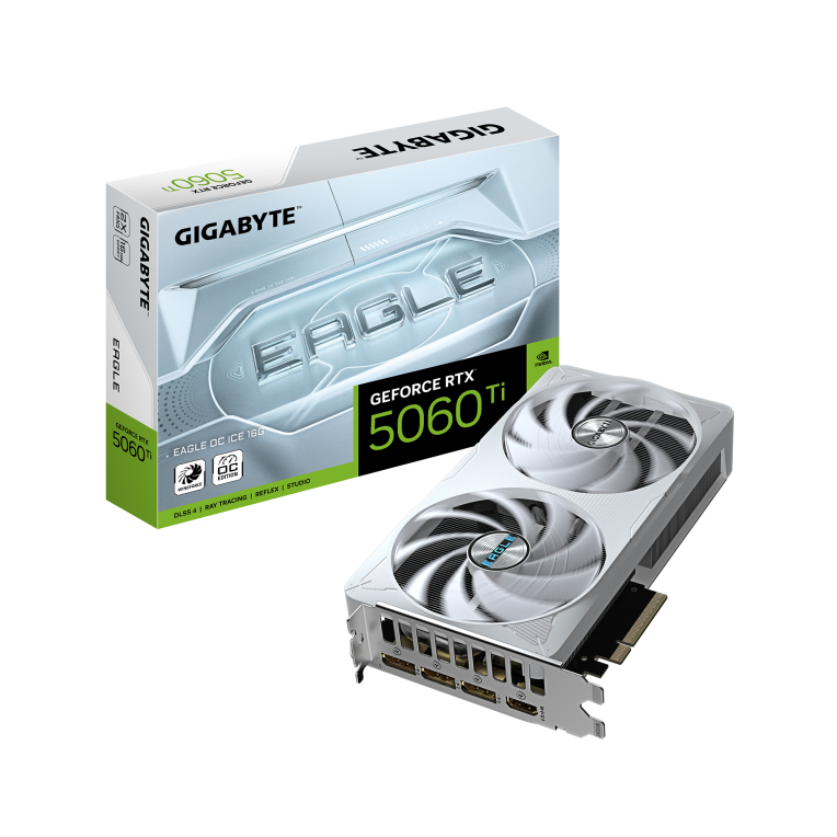 TARJETA GRAFICA GIGABYTE RTX 5060TI EAGLE ICE OC 16GB GDDR7