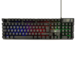 TECLADO GAMING EWENT PT USB RETROILUMINADO MEMBRANA NEGRO