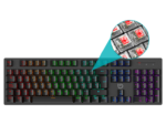 TECLADO GAMING HIDITEC GK400 USB RETROILUMINADO MECANICO NEGRO