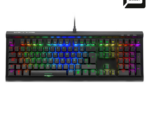 TECLADO GAMING SHARKOON SGK60 BROWN SWITCH USB RETROILUMINADO MECANICO NEGRO