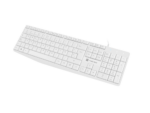 TECLADO NATEC NAUTILUS SLIM LAYOUT USB BLANCO
