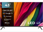 TELEVISION CECOTEC LED DE 43" 4K UHD GOOGLE TV HDMI USB GOOGLE VOICE CHROMECAST