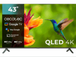 TELEVISIONN QLED 43" CECOTEC 4K UHD GOOGLE TV HDMI USB GOOGLE CHROMECAST