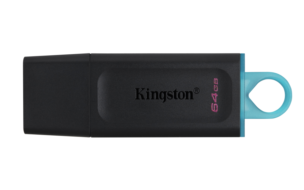 USB 3.2 KINGSTON 64 GB DATATRAVELER EXODIA NEGRO / TURQUESA
