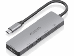 USB-C DOCK AISENS 5 EN 1 HDMI 2XUSB-A USB-C USB-C PD GRIS 15CM