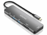 USB-C DOCK AISENS 6 EN 1 USB-C A 1XHDMI 2XUSB-A 1XUSB-C PD 100W 15CM