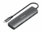 USB-C DOCK AISENS 6 EN 1 USB-C A 1XHDMI 3XUSB-A 1XSD 1XMICRO SD 15CM