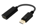 CABLE CONVERTIDOR EWENT DISPLAYPORT MACHO A HDMI TIPO A HEMBRA 0,15m