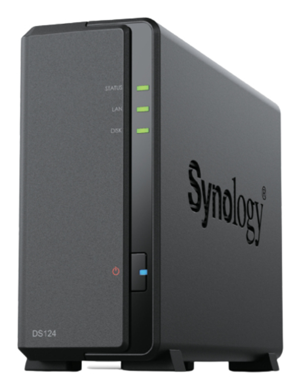 NAS SYNOLOGY DS124 1 BAHIA ETHERNET J4125 NEGRO
