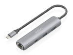 DOCK AISENS USB-C A ETHERNET GIGABIT HUB 1XUSB-C+2XUSB-A GRIS 15CM