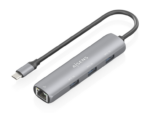 DOCK AISENS USB-C A ETHERNET GIGABIT HUB 3XUSB-A GRIS 15CM