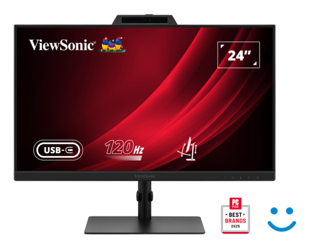 MONITOR VIEWSONIC 24" VG2441V FHD 120Hz IPS HDMI DDP WCAM USB USB-C MULTI AJUST