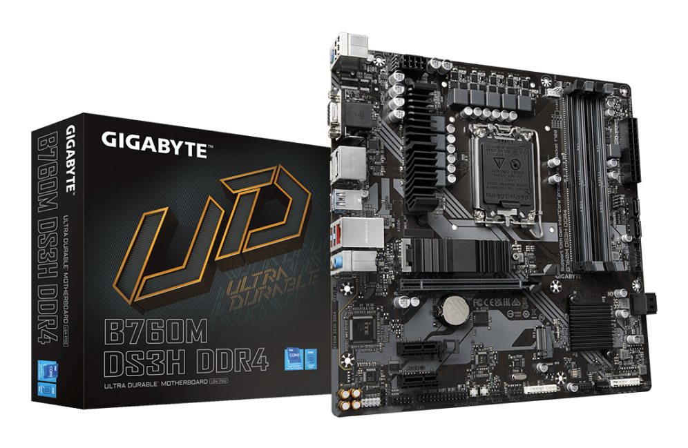 PLACA BASE GIGABYTE B760M DS3H DDR4 1700 MATX 4XDDR4