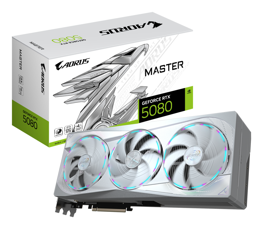 TARJETA GRAFICA GIGABYTE RTX 5080 MASTER ICE 16GB GDDR7
