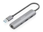 USB3.0 DOCK AISENS USB-A A ETHERNET GIGABIT HUB 1XUSB-C+2XUSB-A GRIS 15CM