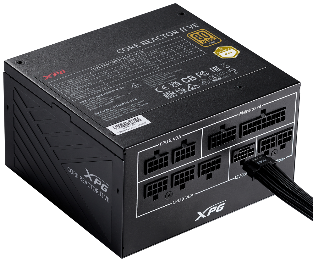 FUENTE ALIMENTACION XPG COREREACTOR II 850W 80+ GOLD FULLY MODULAR ATX
