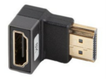 ADAPTADOR 8K LANBERG HDMI(M) A HDMI(H) ANGULO ABAJO ALUMINIO PLATA