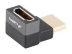 ADAPTADOR 8K LANBERG HDMI(M) A HDMI(H) ANGULO ARRIBA ALUMINIO PLATA
