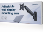 AJUSTABLE WALL DISPLAY MOUNTING ARM UP TO 27" 7 KG GEMBIRD