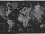 ALFOMBRILLA NATEC TIME ZONE MAP MAXI 800X400 MM