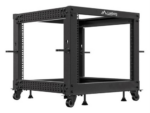 ARMARIO LANBERG ABIERTO RACK 19" 9U 600X600 AJUSTABLE HASTA 1100 NEGRO