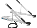 BASE PORTATIL TARGUS CON HUB INTEGRADO USB-A X4 PLATA
