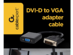 CABLE ADAPTADOR GEMBIRD DVI-D MACHO A VGA HEMBRA 15 PINES