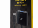 CABLE ADAPTADOR USB TIPO C A VGA 15 CM NEGRO